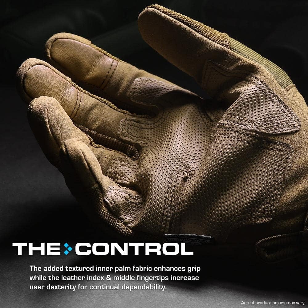 Glove Station Motorcycle Gloves for Men - Touchscreen Riding Gloves with Impact Protection - Motorcycle Gear for Road & Dirt Bike Use, Tan, XL