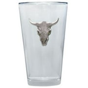 Longhorn Pint Glass by Heritage Metalworks