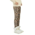 thumbnail image 5 of 2-13Years Kids Girl's Stretchy Printed Leggings Thick Winter Warm Fleece Lined Pants, 5 of 9