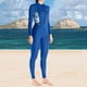 thumbnail image 1 of Traje de neopreno Cola Protección solar Traje de baño de cuerpo completo Azul S, 1 of 8