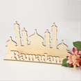 thumbnail image 2 of Ramadan Wooden Ornaments Eid Mubarak Table Decoration Festival Deco C, 2 of 5