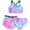 Purple, variant on BOBOGOJP Girls Swimsuit 2-Piece Halter Tankini Set Beach Sport Bathing Suit UPF 50+ Swimwear Purple for Size 8-9 Years