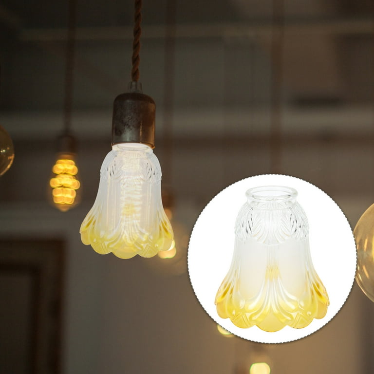 Frosted glass on sale light shade