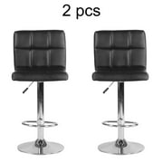 Ergonomic Height Adjustable Backrest Footrest Barstool Chair Kitchen Stool