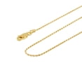 thumbnail image 3 of Sterling Silver and Gold Plated Rope Chain Necklaces and Bracelets - 1.00MM Thick - 22 Inches, 3 of 7