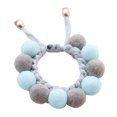 thumbnail image 1 of UDIYO Handmade Plush Balls Stitching Collar Dog Cat Neck Strap Scarf Bib Pet Supplies, 1 of 7