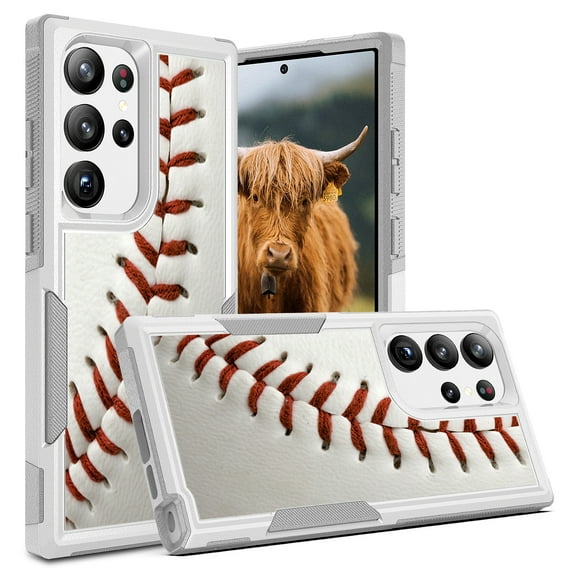 Case for Galaxy S23 Ultra, 2 in 1 Heavy Duty Armor Shockproof Tough Hybrid Dual Layer Rubber Drop Protection Soft Bumper Rugged Protective Phone Cover Case for Samsung Galaxy S23 Ultra