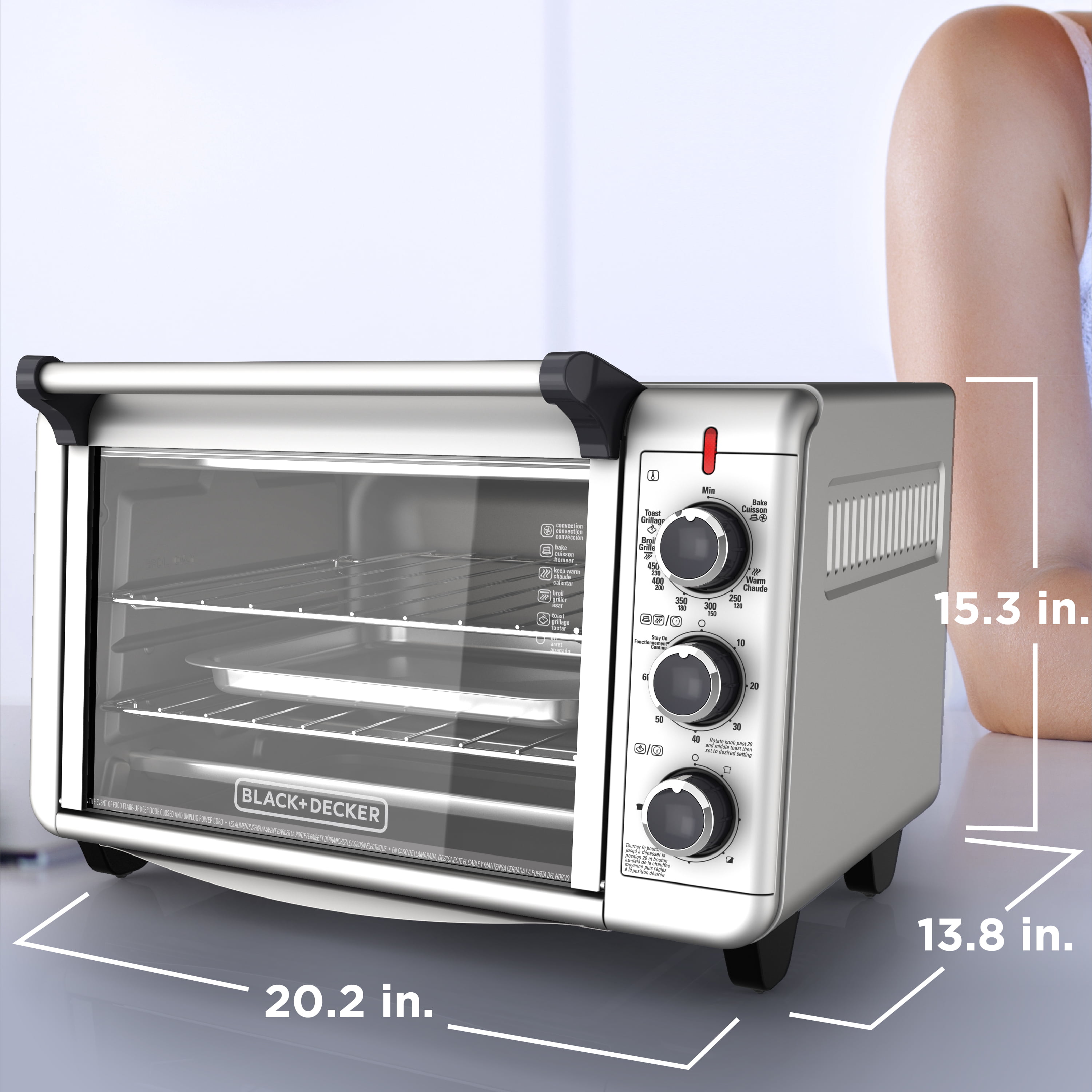 Black Decker Convection Countertop Oven Stainless Steel To3000g