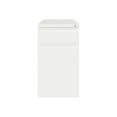 thumbnail image 2 of Hirsh Caisson Mobile Profond de 20 Pouces pour Dossiers, Boîte Métallique à 2 Tiroirs, Sac à Dos, Blanc, 2 of 5