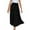 Black, variant on yillto Women's Midi Skirt Elastic High Waisted Tiered Flowy Pleated Summer Beach a Line Skirts