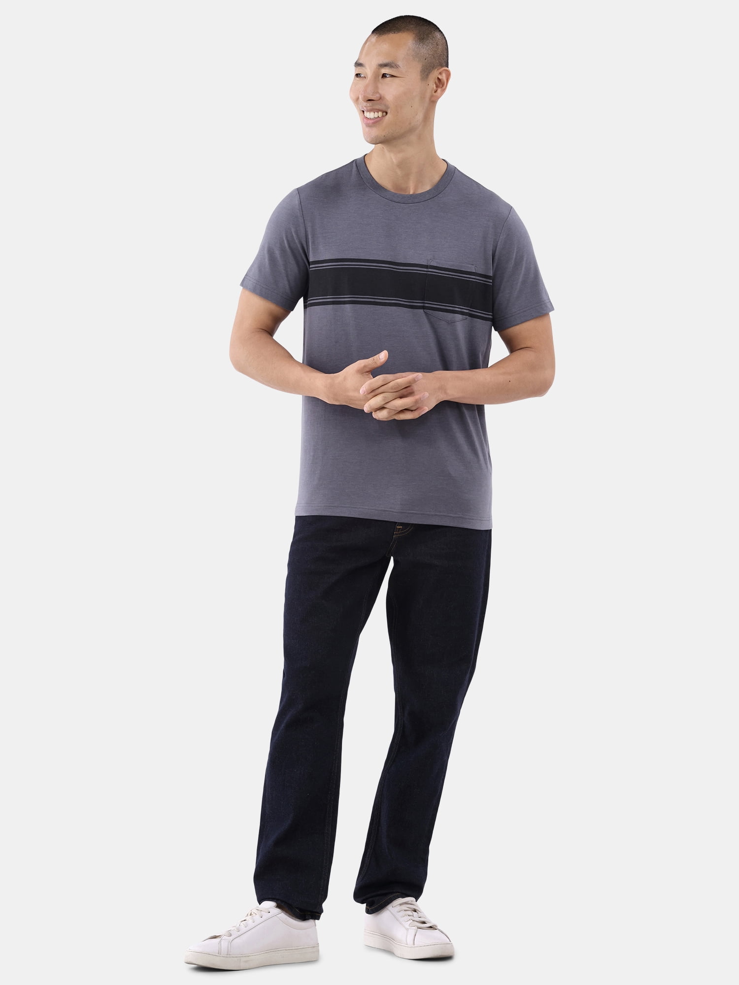George Men's Fashion Crewneck Tee with Short Sleeves, Sizes XS-3XL