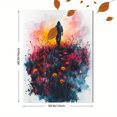 thumbnail image 3 of Qisvanset 12x16 Inch Easter Resurrection Canvas Wall Art, Jesus Watercolor Religious Quote Home Holiday Decor, 3 of 8