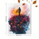 thumbnail image 3 of Qisvanset 12x16 Inch Easter Resurrection Canvas Wall Art, Jesus Watercolor Religious Quote Home Holiday Decor, 3 of 8