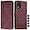 Red Wine, variant on Wallet Case for Moto G Stylus 5G, Moto G Stylus 5G Case with Card Holder Leather Flip Case with Kickstand Magnetic Full Protection Compatible with Motorola Moto G Stylus 5G Smile Black