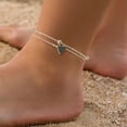 thumbnail image 3 of Stainless Steel Charm Anklet with Heart Design for Stylish Ankle Accessory, 3 of 8