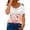 #2-White, variant on Patlollav Womens Shirts,Ladies Lace Short Sleeve Tops