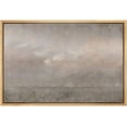 thumbnail image 3 of PixonSign Framed Canvas Print Wall Art Dark Brown Storm Cloud Landscape Abstract Shapes Illustrations Modern Art Decorative Minimal Relax/Calm for Living Room, Bedroom, Office - 24"x36" Natural, 3 of 5
