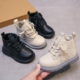 thumbnail image 2 of Botas Chelsea de cuero para niños Botines impermeables para niños Zapato informal de moda para niños pequeños Tan Jianjun unisex, 2 of 2