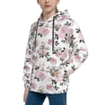thumbnail image 2 of Sikiie Rose Flowers Youth Hoodie Sweatshirt Pullover Hooded Classic Casual Essentials Hoodiefor Boys Girls Kids -Medium, 2 of 6