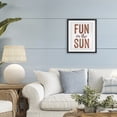 thumbnail image 3 of Stupell Industries Coastal Summer Sentiment Fun In Sun Black Framed Print Under Glass, 13 x 16, by Lettered and Lined, 3 of 8