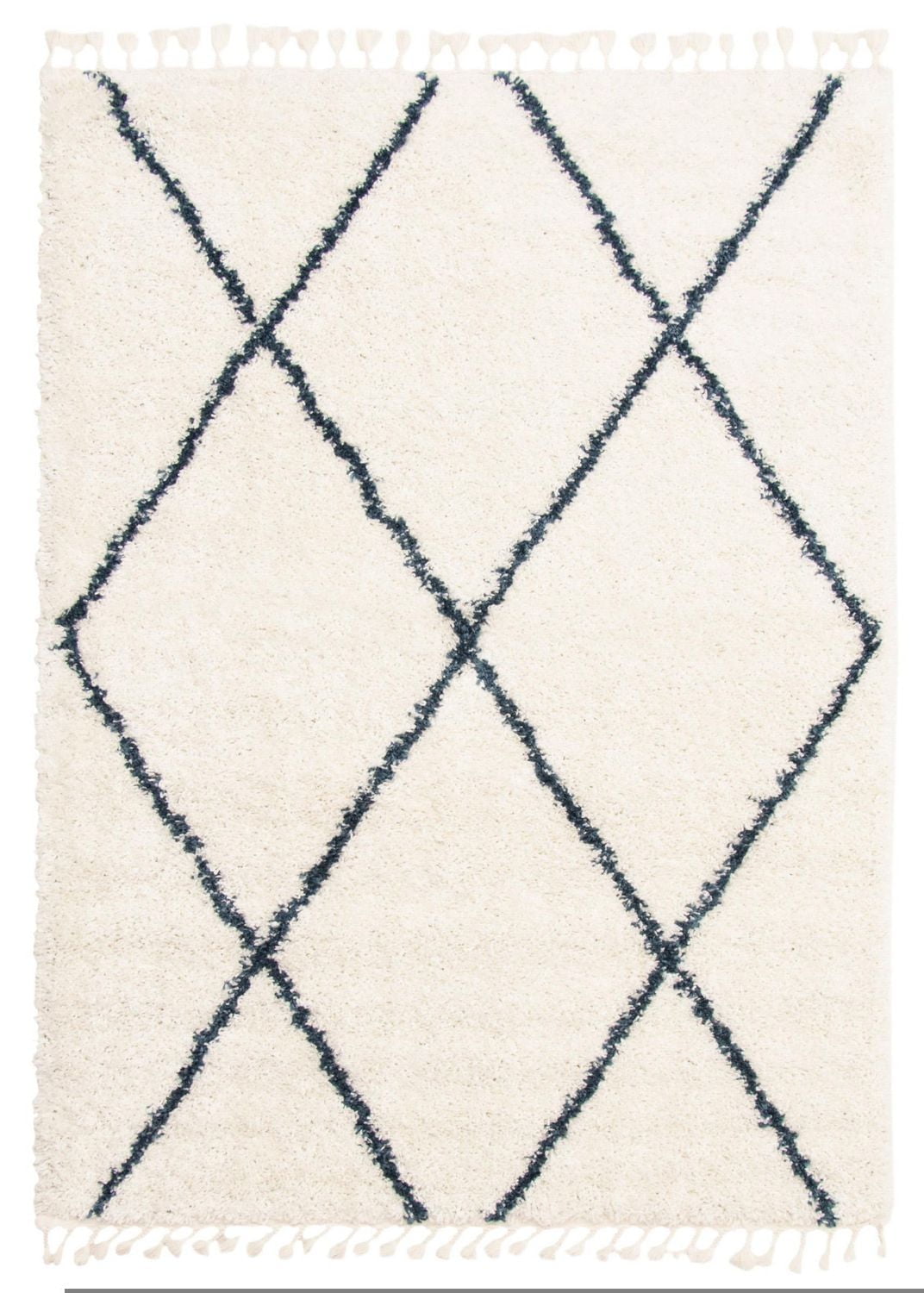 ECARPET Super Soft for Living Room & Bedroom Grammercy Willow Cream Shag