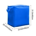 thumbnail image 3 of Btomtd Extra Large Heavy Duty Storage Bags for Clothes and Toys, Organizer Totes with Reinforced Handles, Christmas Decorations Moving Bags with Double Zipper, 156L, Blue, 3 of 7