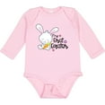 thumbnail image 3 of Inktastic My 1st Easter with Cute Bunny and Carrot Boys or Girls Long Sleeve Baby Bodysuit, 3 of 5