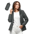 thumbnail image 6 of GUACER Womens Waterproof Hooded Raincoat with Pockets Lightweight Packable Active Outdoor Windbreaker Jackets, 6 of 9