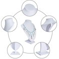thumbnail image 2 of 3d Velvet Leather Necklace Display Pendant Chain Bust Bracket Jewelry Model Stand, 2 of 5
