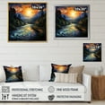 thumbnail image 4 of Designart "Dam Sublime Power Painting I" Landscapes Wall Art Print, 4 of 5