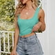 thumbnail image 2 of Gibobby Chaleco de moda para mujer, Top corto Sexy de verano, diseño Simple y exquisito(Verde,M), 2 of 5