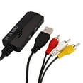 Mini AV red yellow white cvbs composite audio and video AV to HDMI HD ...