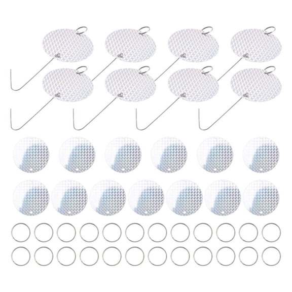 24PCS/Set Bird Repellent Discs Reflective Hanging Device to Keep Birds Like for Pigeons