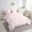 White Pink, variant on Blue White Bow Bed In A Bag 7 Pcs Cute Bowknot Full Bedding Set,Watercolor Ribbon Bow Tie Comforter Set Geometric Grids Bow Bedding Comforter Sets