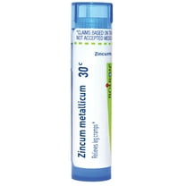 Boiron Zincum Metallicum 30C, Homeopathic Medicine for Pain Relief, 80 Pellets
