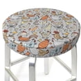 thumbnail image 6 of Goofa Funny Chicken Printed Stool Covers Round, Waterproof Round Bar Stool Covers Anti-Slip Round Bar Stool Seat Cover with Elastic Bands Durable -, 6 of 7