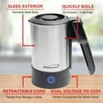 thumbnail image 5 of Brentwood 1000 W Electric Travel Kettle Stainless Steel, Silver with Automatic Shut-Off, 5 of 10
