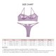 thumbnail image 5 of Conjunto de lencería de mujer ajustable de moda elegante color puro encaje malla sujetador y panty conjunto para boda noche, 5 of 5
