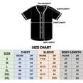 thumbnail image 4 of Men's Baseball Jersey Button Down Premium Hip Hop T Shirts Sports Uniform, 4 of 4
