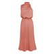 thumbnail image 1 of Vestido de mujer Vestido de dama de honor de boda de celebridades populares Vestido de largo medio Vestido de noche de satén con cuello, 1 of 6