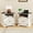 Cream, variant on 24" Farmhouse End Table with Charging Station, Adjustable Shelf & Open Storage, Wooden Black Night Stand for Living Room & Bedroom