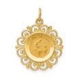 thumbnail image 6 of 14k Yellow Gold Solid First Holy Communion Charm Pendant, 6 of 7