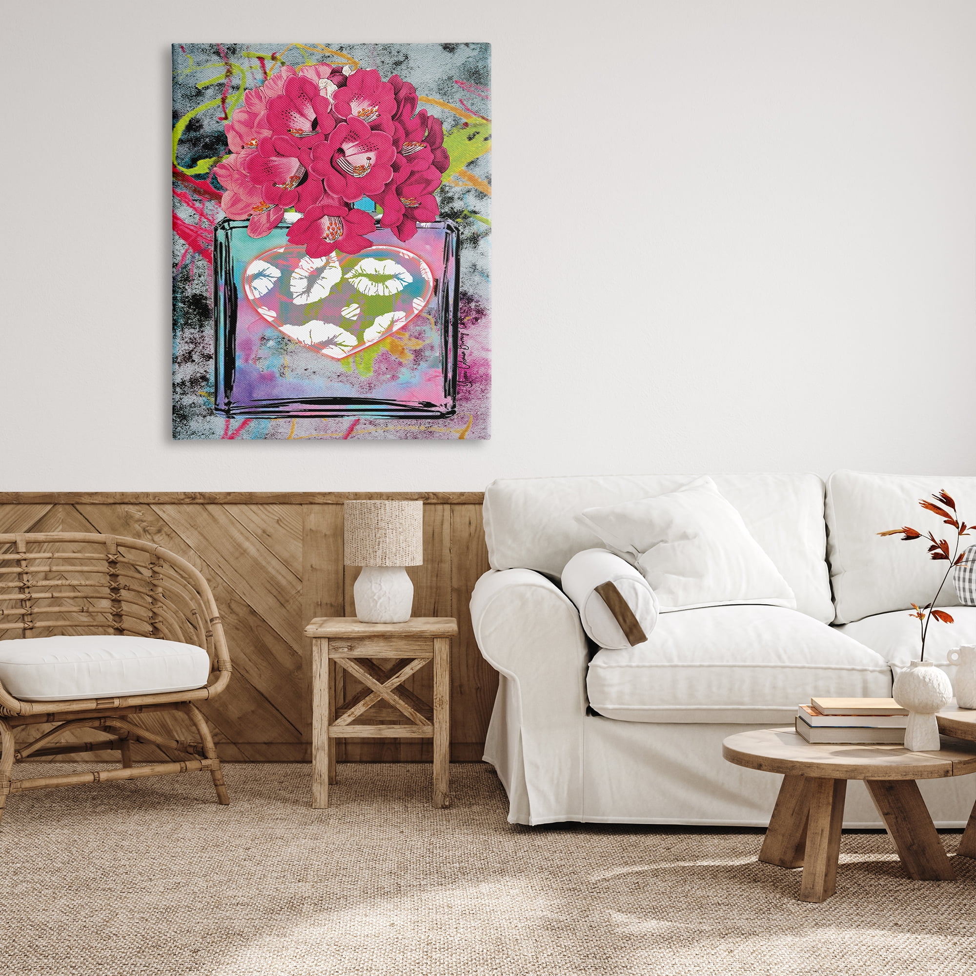Stupell Industries Urban Glam Lily Bouquet Botanical & Floral Painting Gallery Wrapped Canvas Print Wall Art, 36 x 48