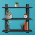 thumbnail image 6 of Sorbus 3 Tier Floating Shelves, for Photos, Decorative Items, and Much More - (Black) Medium Density Fiberboard, Wood, 6 of 7
