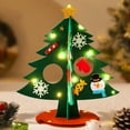 thumbnail image 4 of Leodye 1 piece DIY Felts Toddler Christmas Tree Kids' Interactive Christmas Tree with Removable Tree Ornaments-9.5 x 7.9 in, 4 of 6