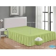 thumbnail image 2 of Ruffled Bed Skirt with Split Corners - Microfiber Bedskirt - Dust Ruffle - Sage, Full - 16 Inch Drop, 2 of 5