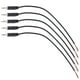 thumbnail image 1 of 10pcs 3.5mm macho a cable desnudo de extremo abierto mono 3.5mm enchufe jack conector cable de audio para auriculares auriculares auriculares micrófono (negro), 1 of 5
