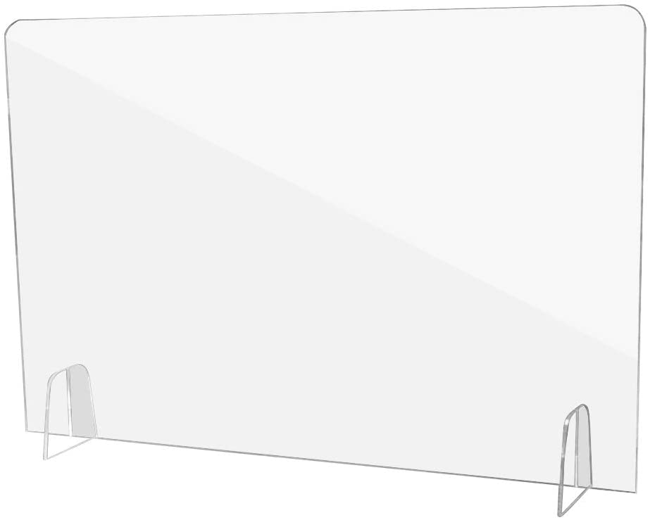 Sneeze Guard Countertop Desk Sneeze Guard Freestanding Clear Acrylic
