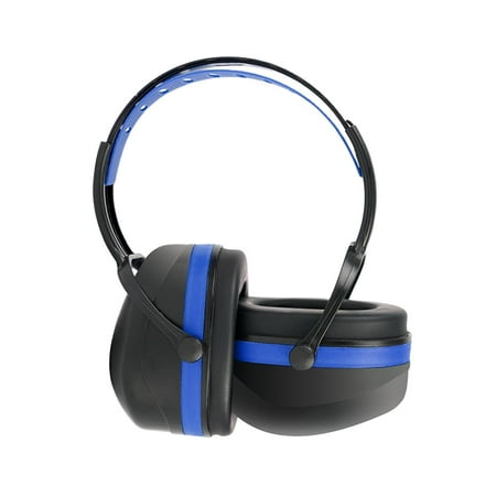 

Hearing Ear Muffs Adjustable Hearing Protectors Ear Cups for Construction Sleeping Manufacturing Range Blue