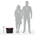 thumbnail image 3 of Sterilite 15 Gallon Industrial Tote, Rugged Plastic Storage Bin,  Latch Lid, Black, 3 of 19